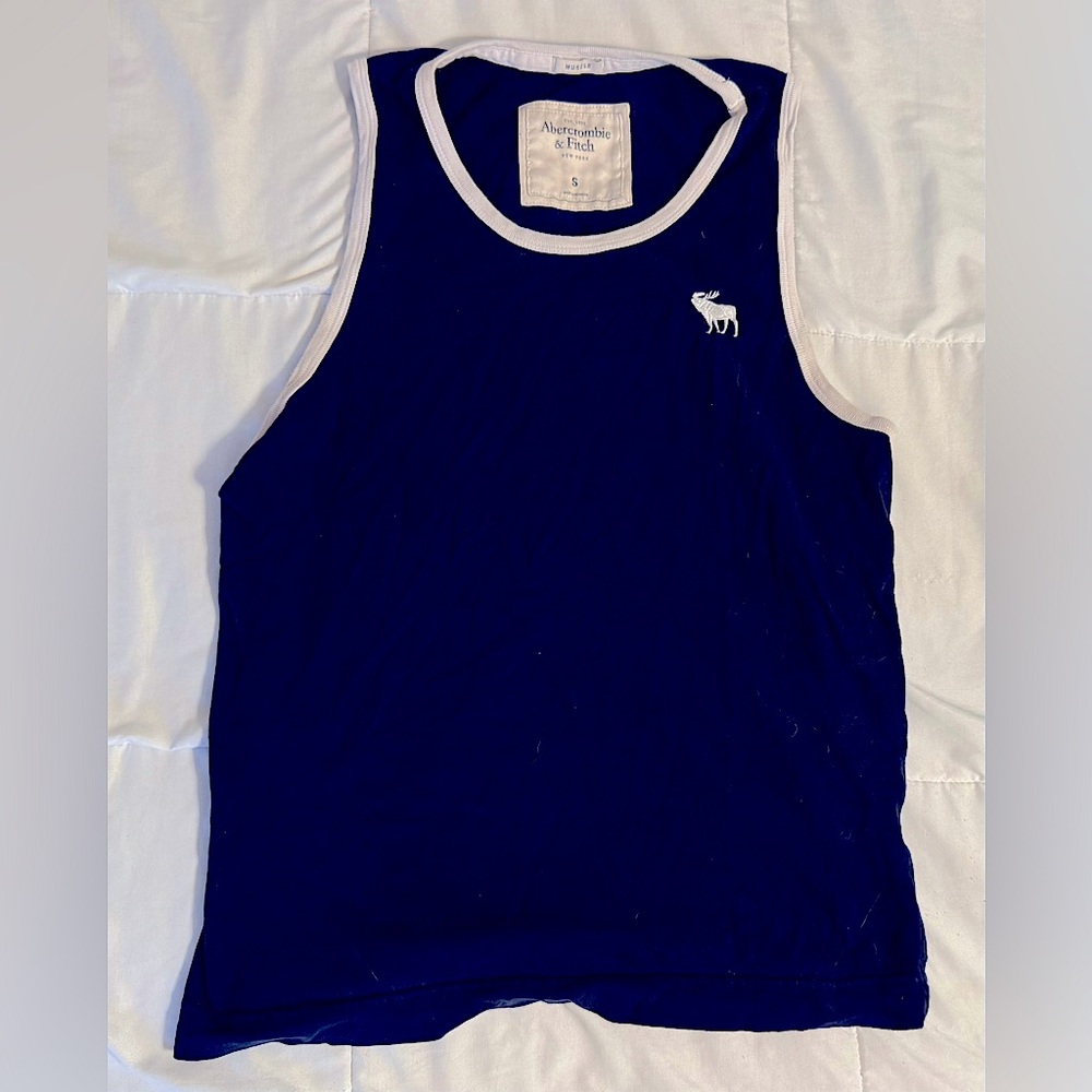 Abercrombie & Fitch Dark Blue Sleeveless Top